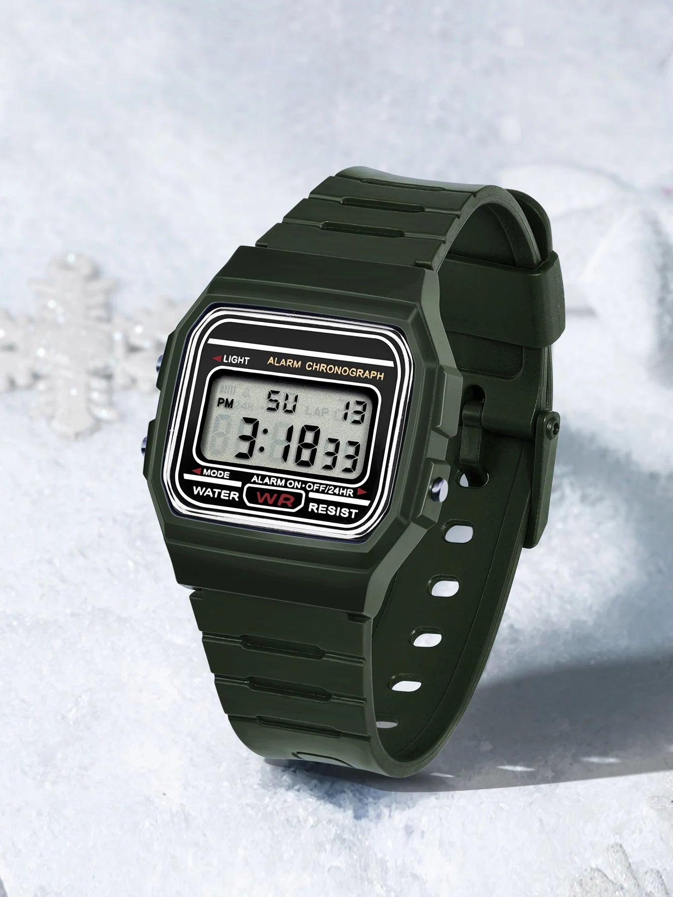 Women Men Digital Electronic LED Watch Multifunctional Outdoor