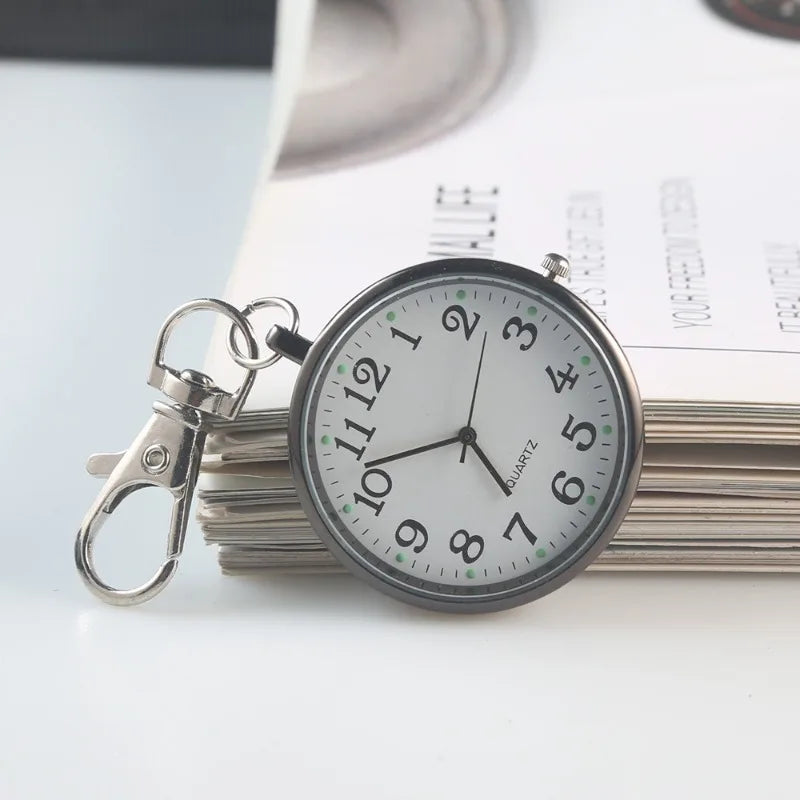 New Tiny Cute Pocket Watch with Keyring Men Women
