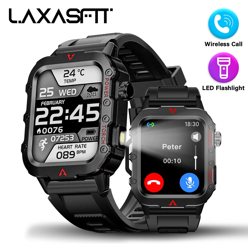LAXASFIT Men Sports Smart Watch 1.71 Screen Blood Oxygen