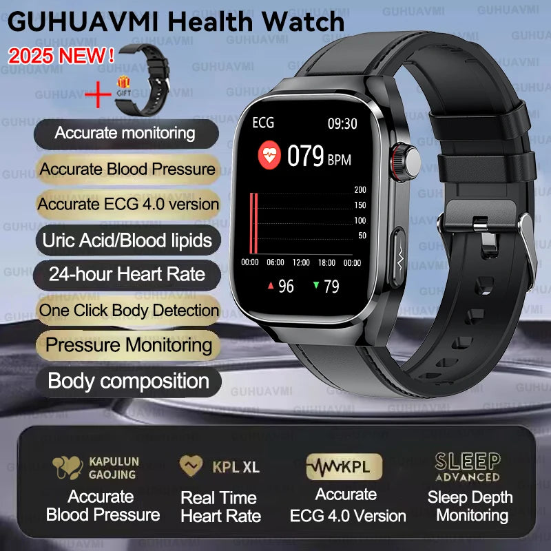 Xiaomi Five organ examination Smart Watch Men Women ECG+PPG Uric Acid Blood Fat