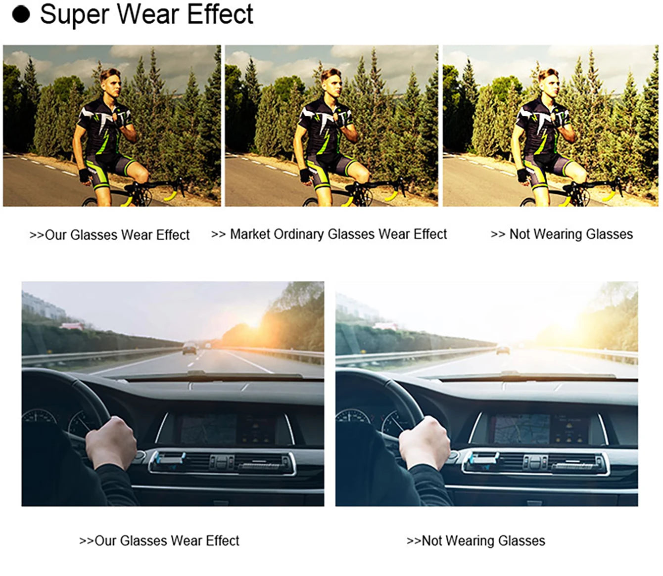 Polarized Sunglasses Cycling Driving Hiking Anti-glare UV400 for Men Women