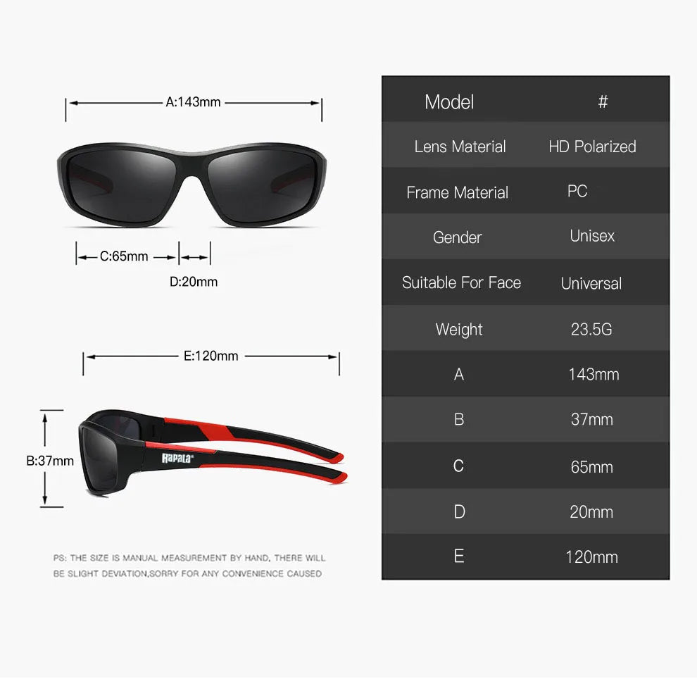 Rapala  High Definition Polarized Sunglasses for Men Women Outdoor Driving with UV400 Protection