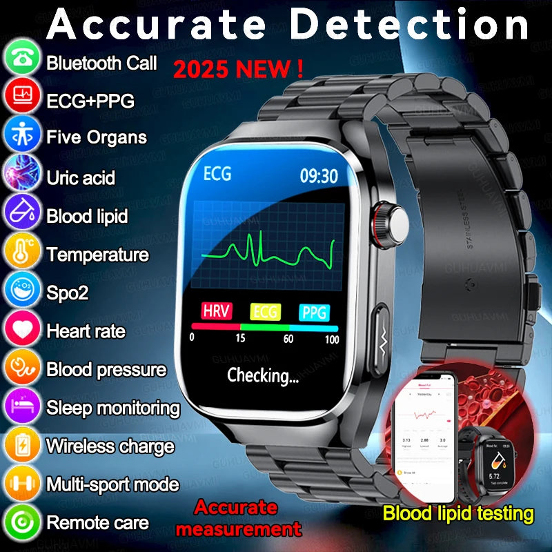 Xiaomi Five organ examination Smart Watch Men Women ECG+PPG Uric Acid Blood Fat