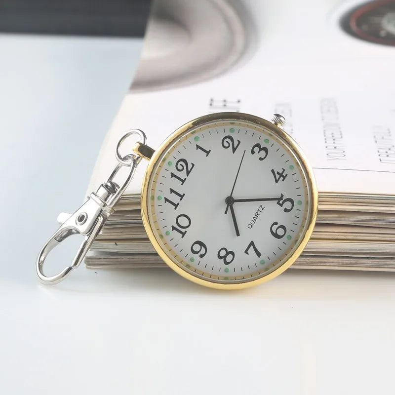 New Tiny Cute Pocket Watch with Keyring Men Women