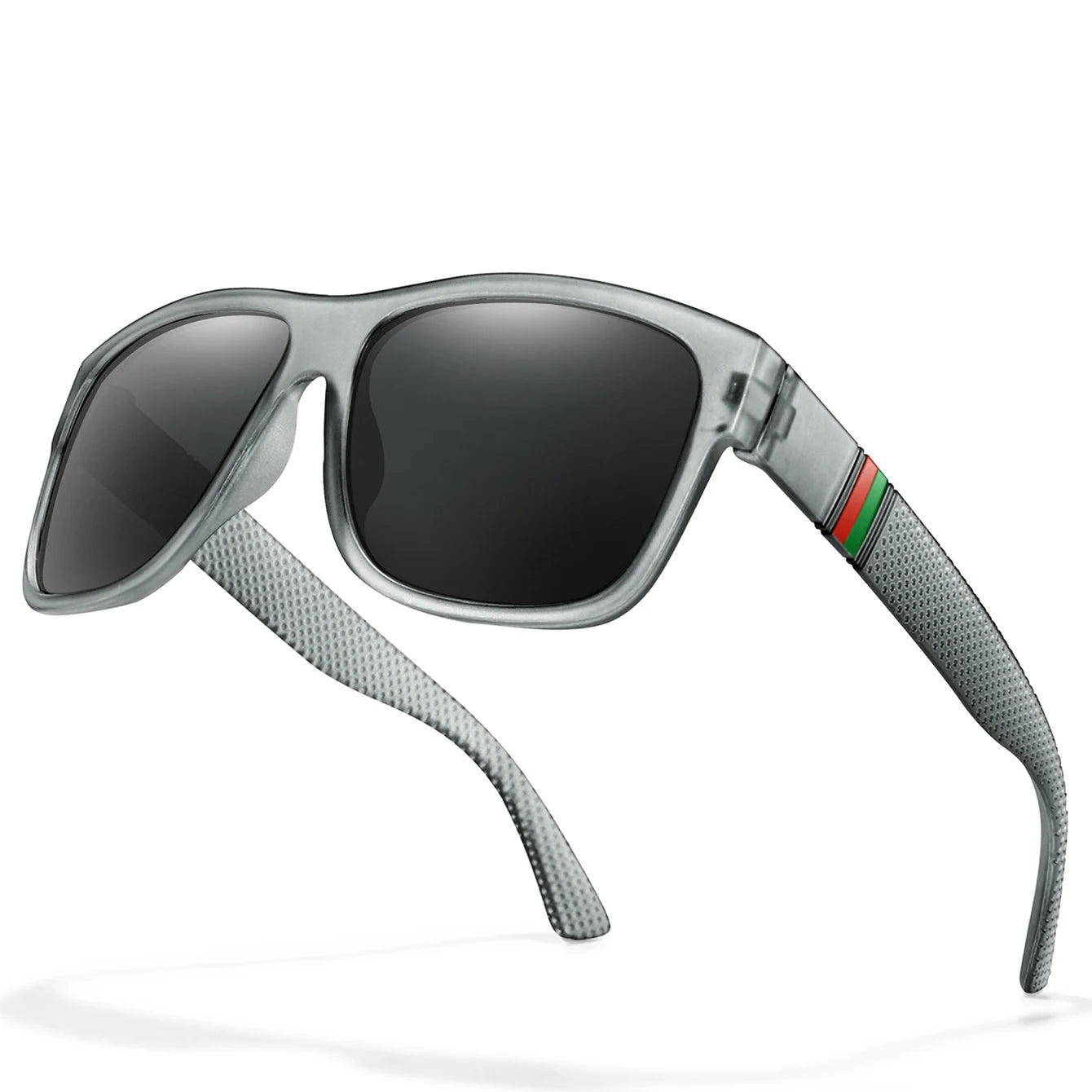 Classic Men Square Polarized  Sunglasses for Outdoor Driving Cycling Running Goggles Vintage Large Frame UV400