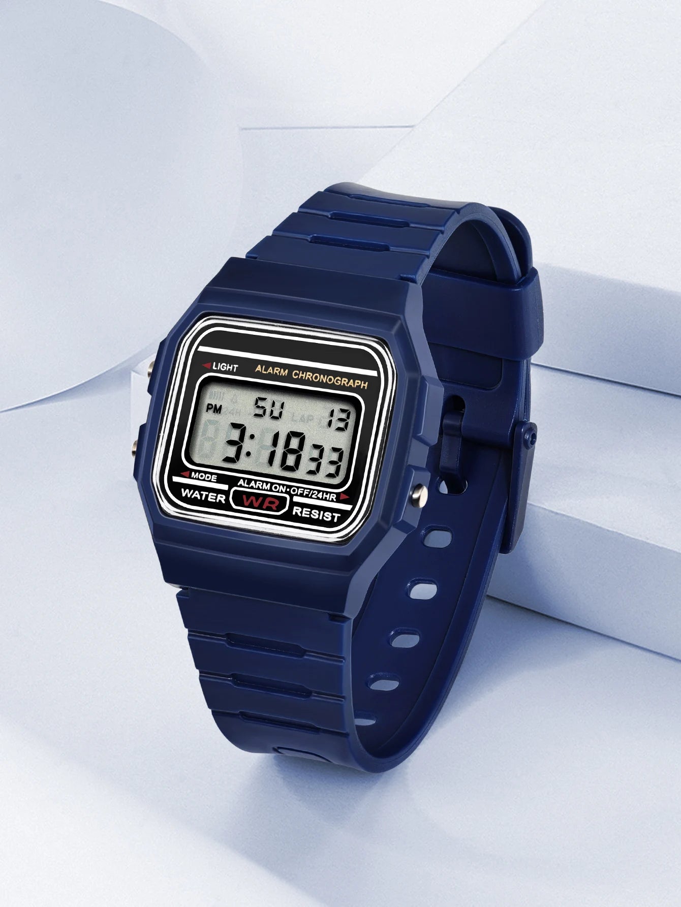 Women Men Digital Electronic LED Watch Multifunctional Outdoor