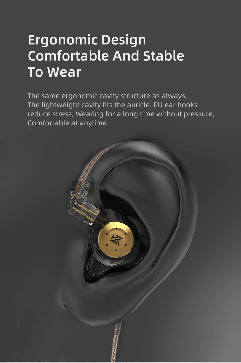 KZ PRO Dynamic HIFI Bass Earbuds In Sport - Noise Cancelling