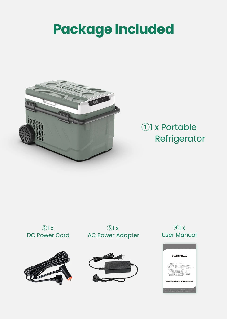 ALPICOOL: Car Refrigerator Portable Compressor Cooler 12/24V DC 100-240V AC Mini Fridge Freezer for Camping40L 50L 60L  BBQ