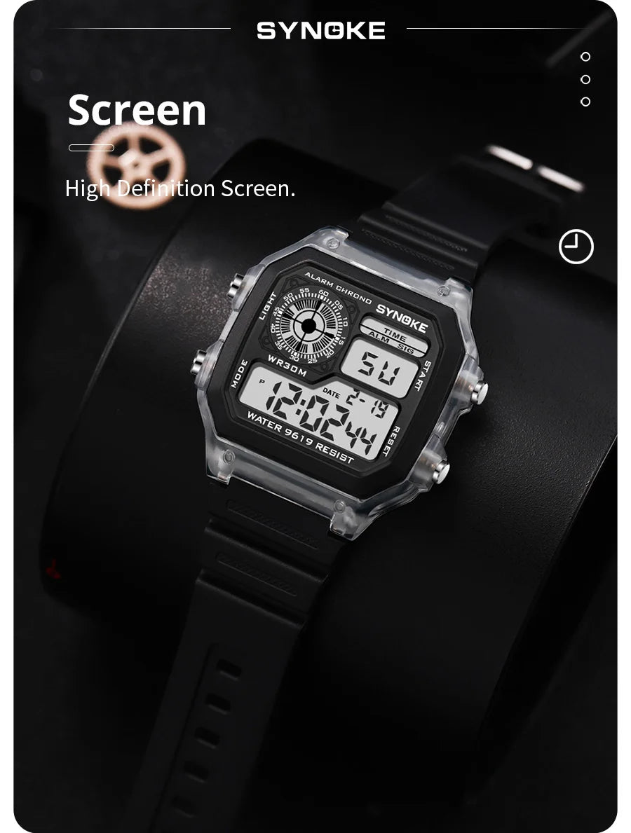 SYNOKE Digital  Men and Women Sport Watch