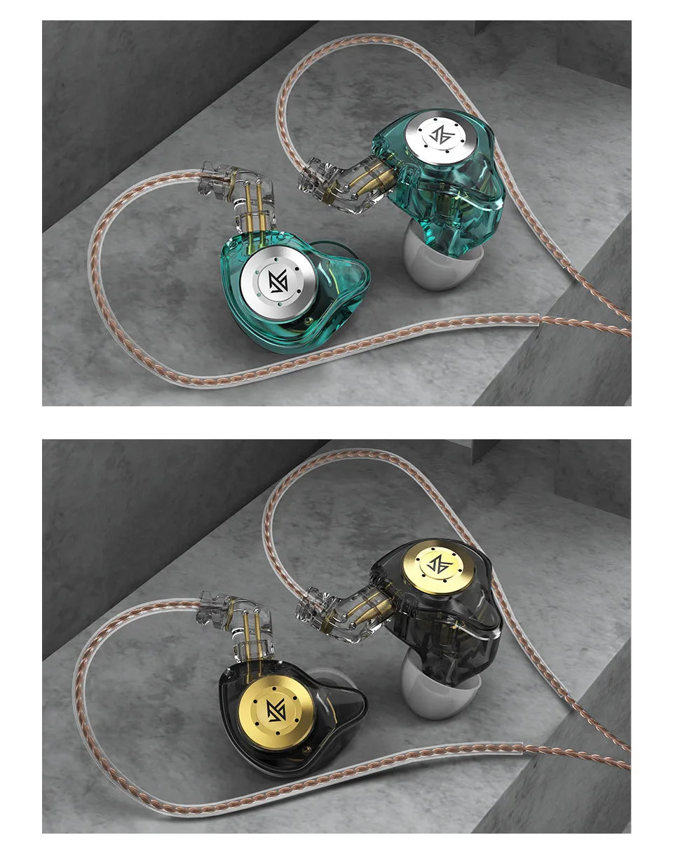 KZ PRO Dynamic HIFI Bass Earbuds In Sport - Noise Cancelling