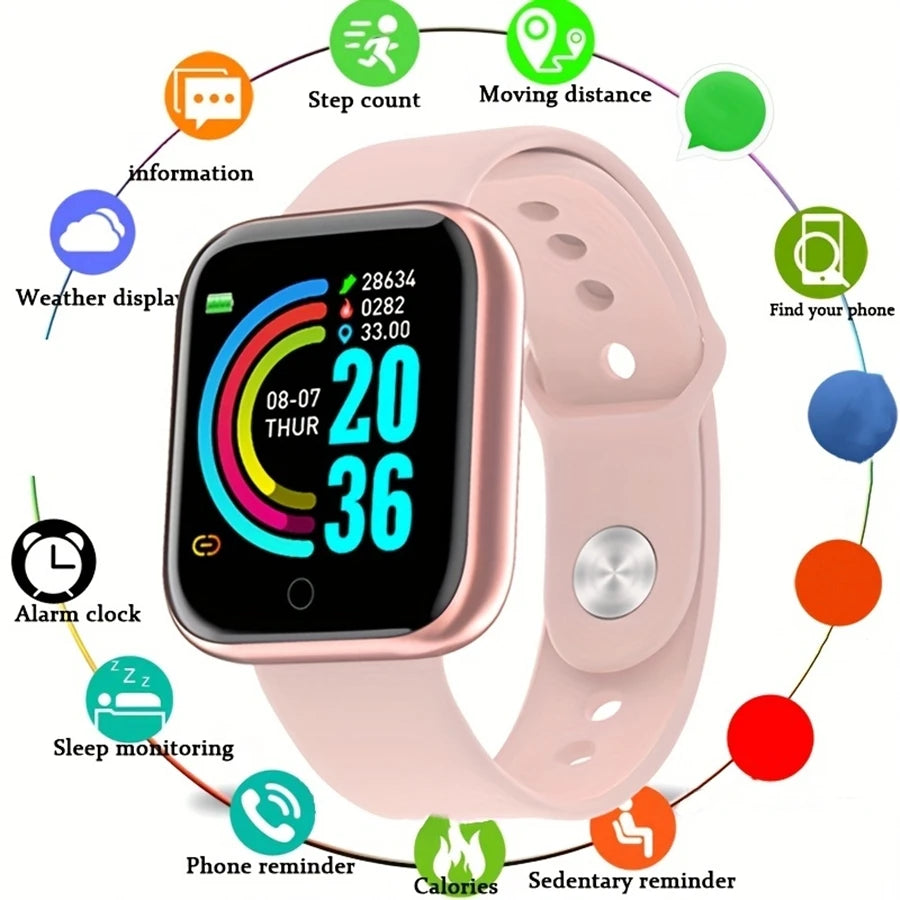 Smartwatch For Women Men  Heart Rate Monitor Calorie Tracking