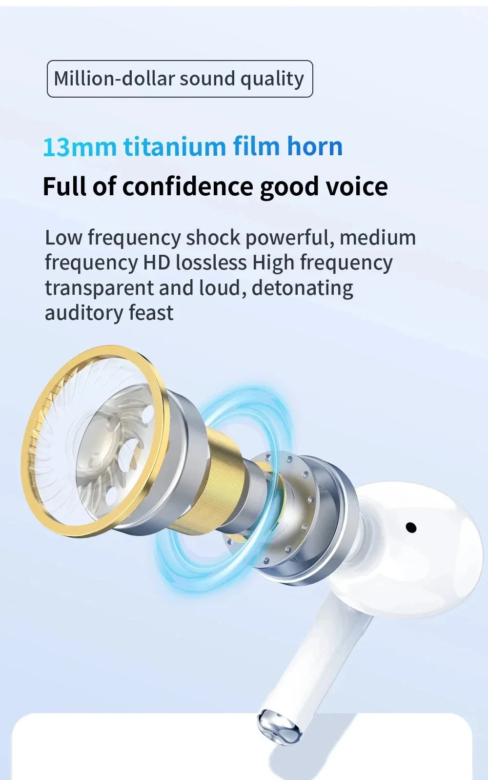 Wireless Bluetooth Earphones  Sport Noise Cancelling Headset For iPhone Android