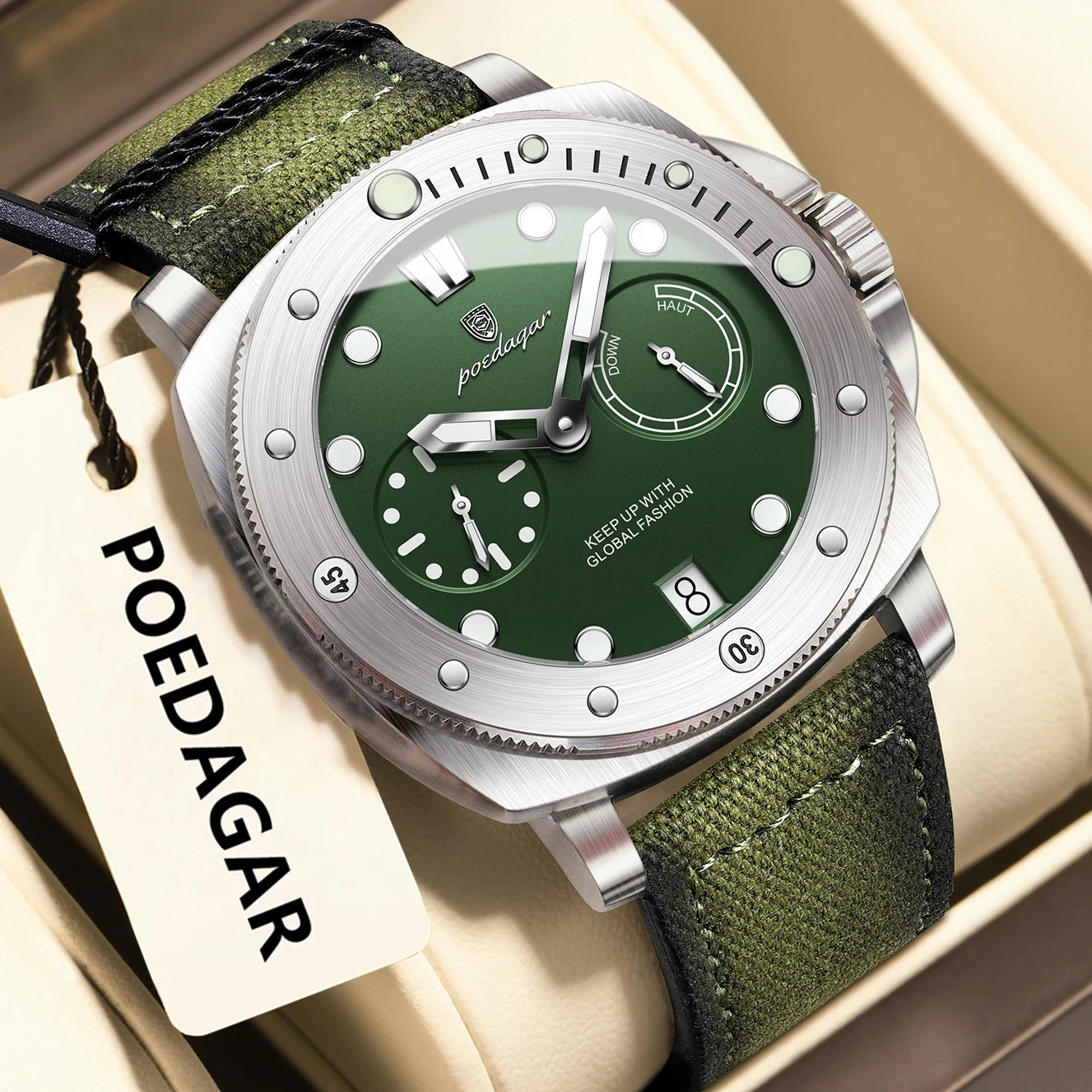 POEDAGAR High Quality Military Watch For Man Waterproof Luminous Date