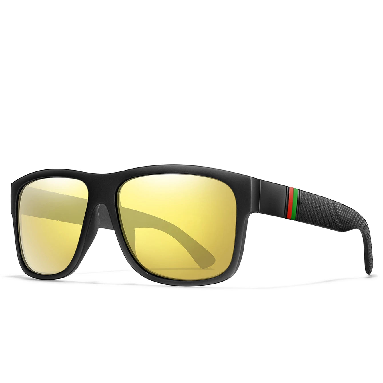 Classic Men Square Polarized  Sunglasses for Outdoor Driving Cycling Running Goggles Vintage Large Frame UV400
