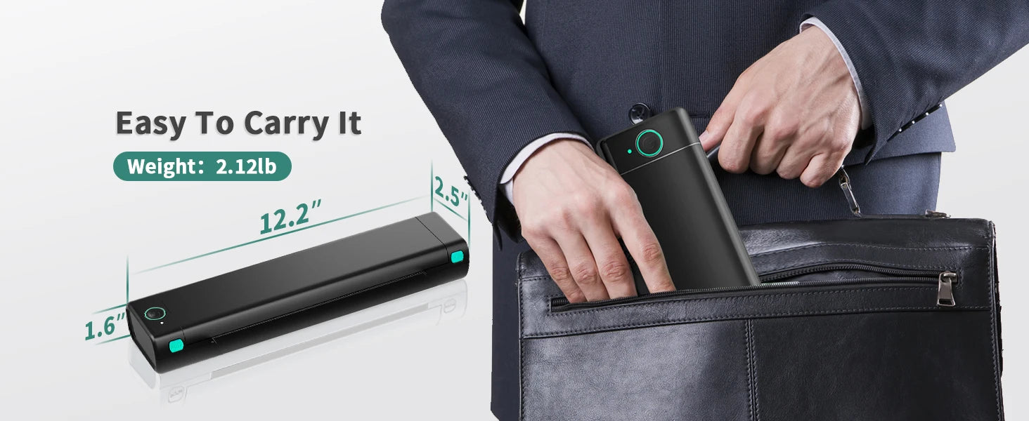 Phomemo  A4 Paper Portable Thermal  Bluetooth Mobile Printer Compatible with Android & iOS Phone & Laptop