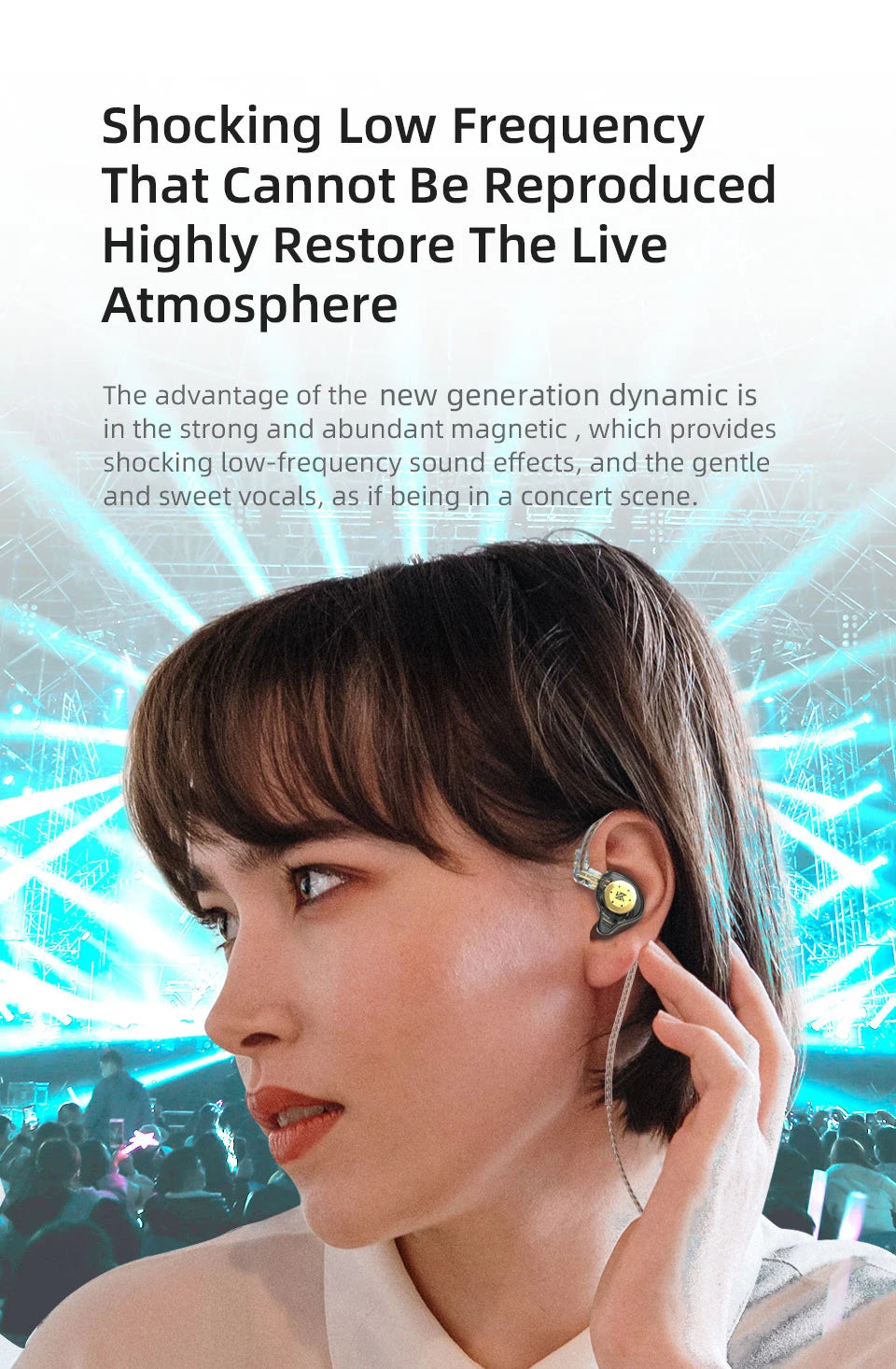 KZ PRO Dynamic HIFI Bass Earbuds In Sport - Noise Cancelling