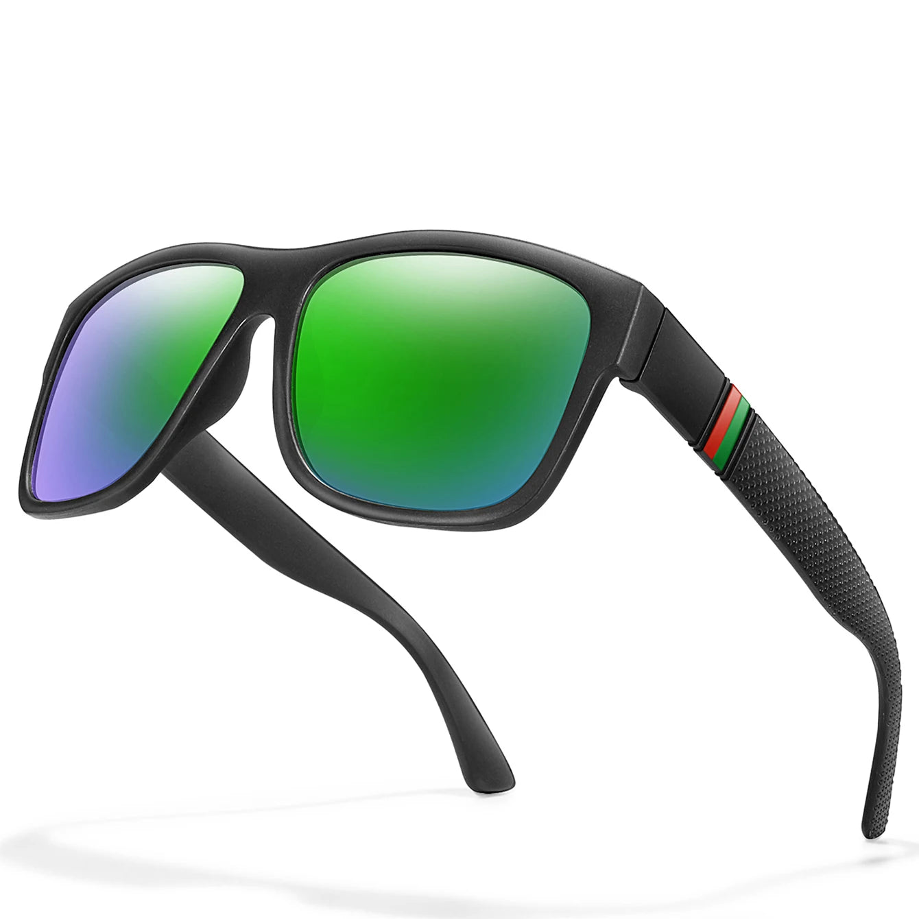 Classic Men Square Polarized  Sunglasses for Outdoor Driving Cycling Running Goggles Vintage Large Frame UV400