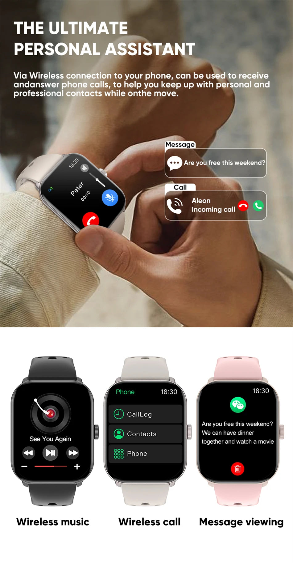 Xiaomi Sport Smart Watch 5 for Men Women Heart Rate Bluetooth Call GPS Track Waterproof