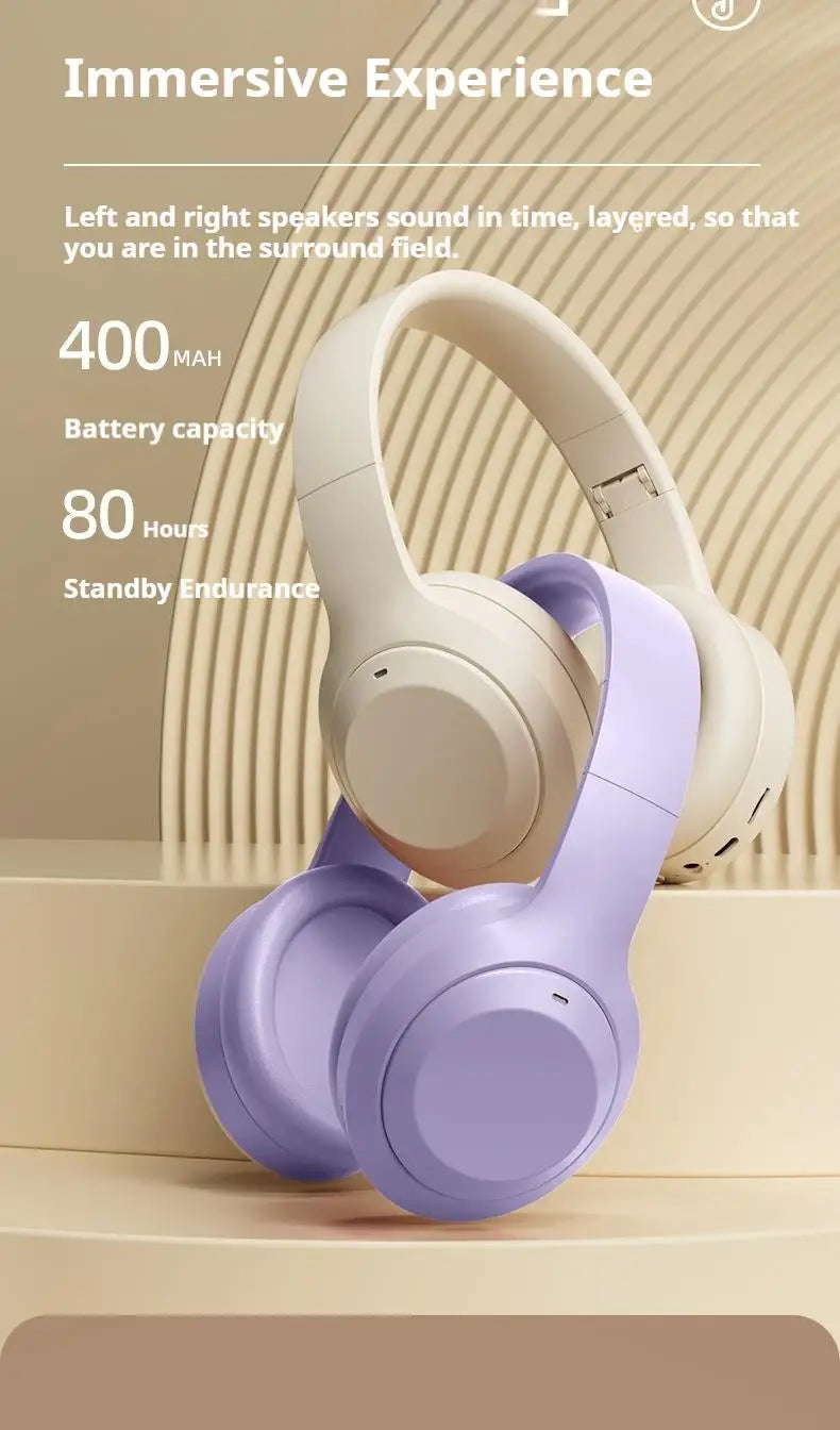 HIFI Stereo Headsets Sport Gamers with Wireless Bluetooth 5.3 and HD Mic