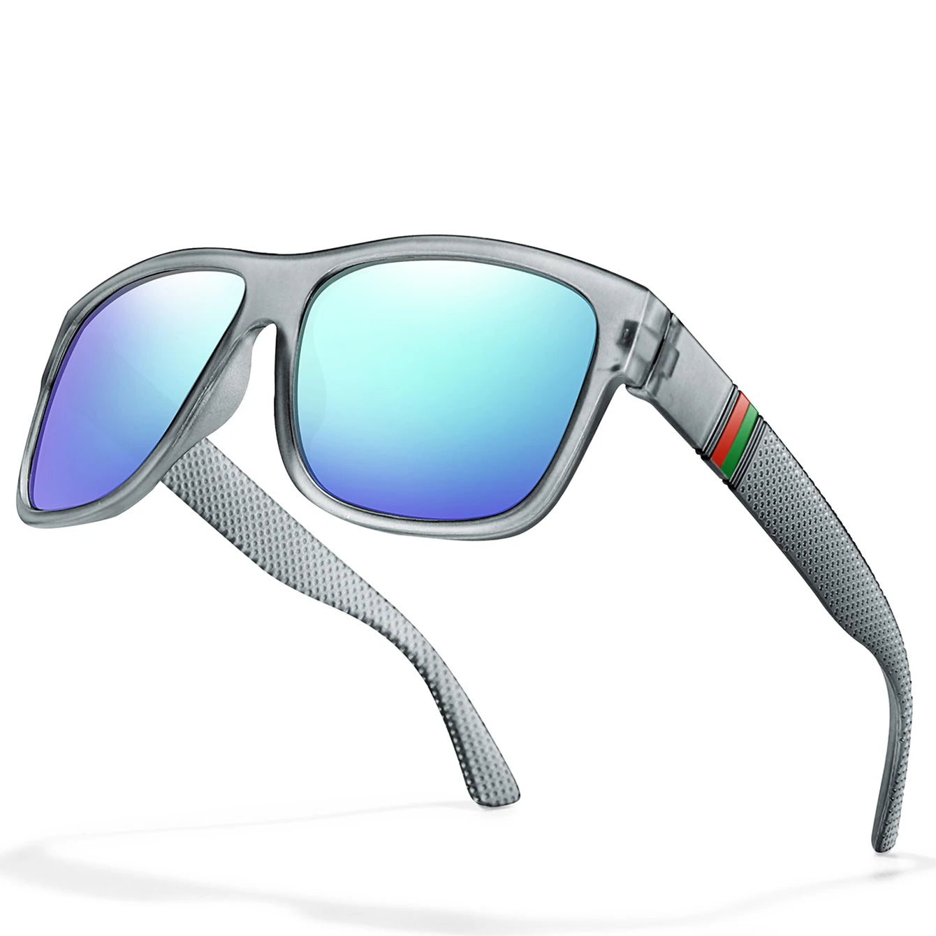 Classic Men Square Polarized  Sunglasses for Outdoor Driving Cycling Running Goggles Vintage Large Frame UV400