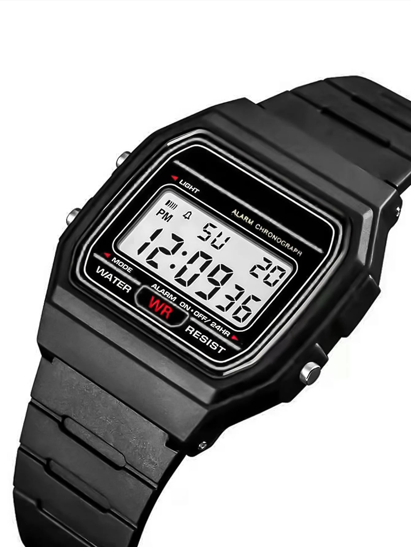 Women Men Digital Electronic LED Watch Multifunctional Outdoor