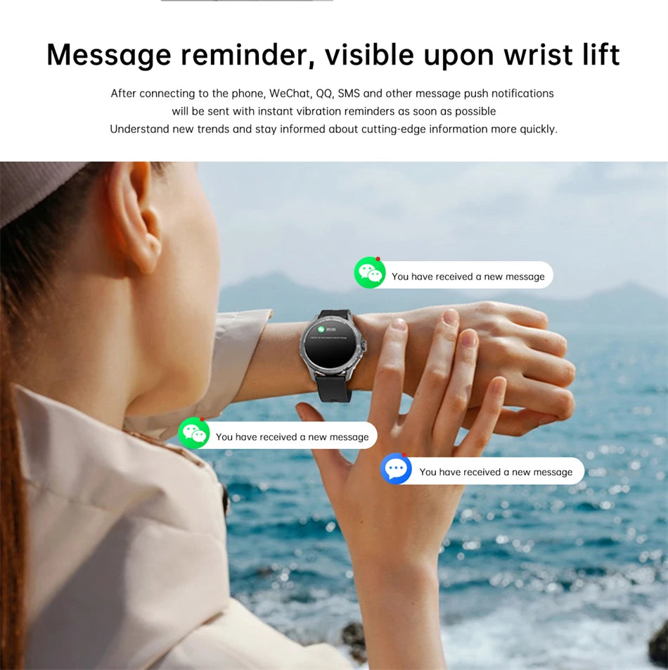 Sports Smart Watch for Men and Women with NFC GPS Compass Heart rate