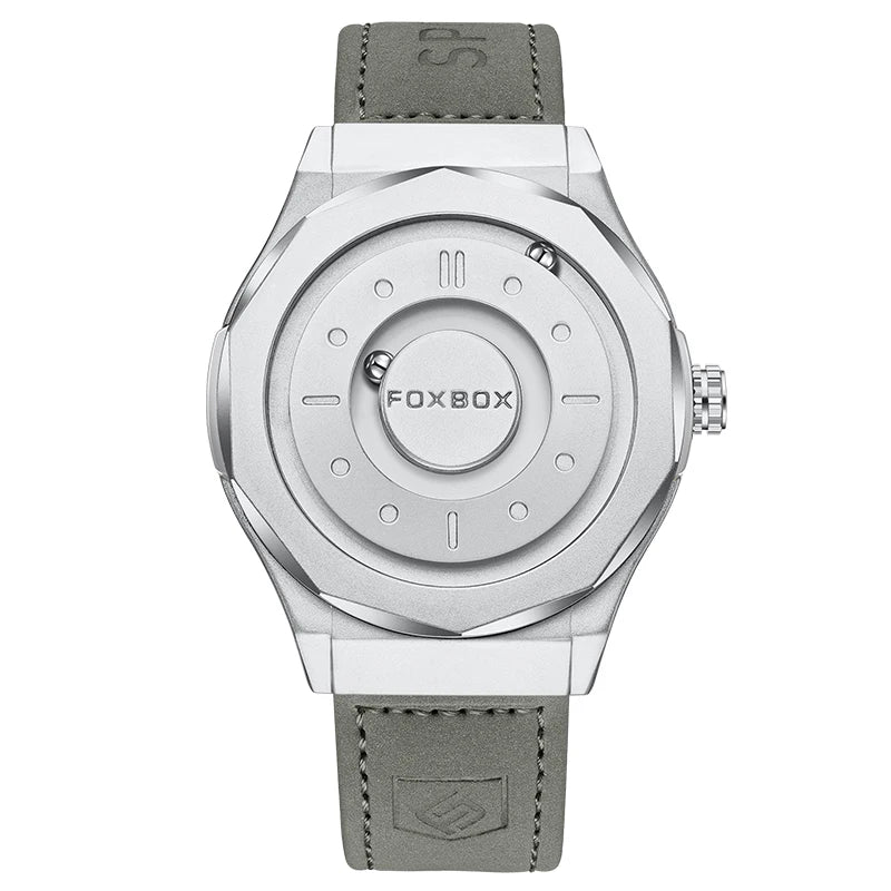 FOXBOX  Magnetic Force Pointer Watch for Men waterproof