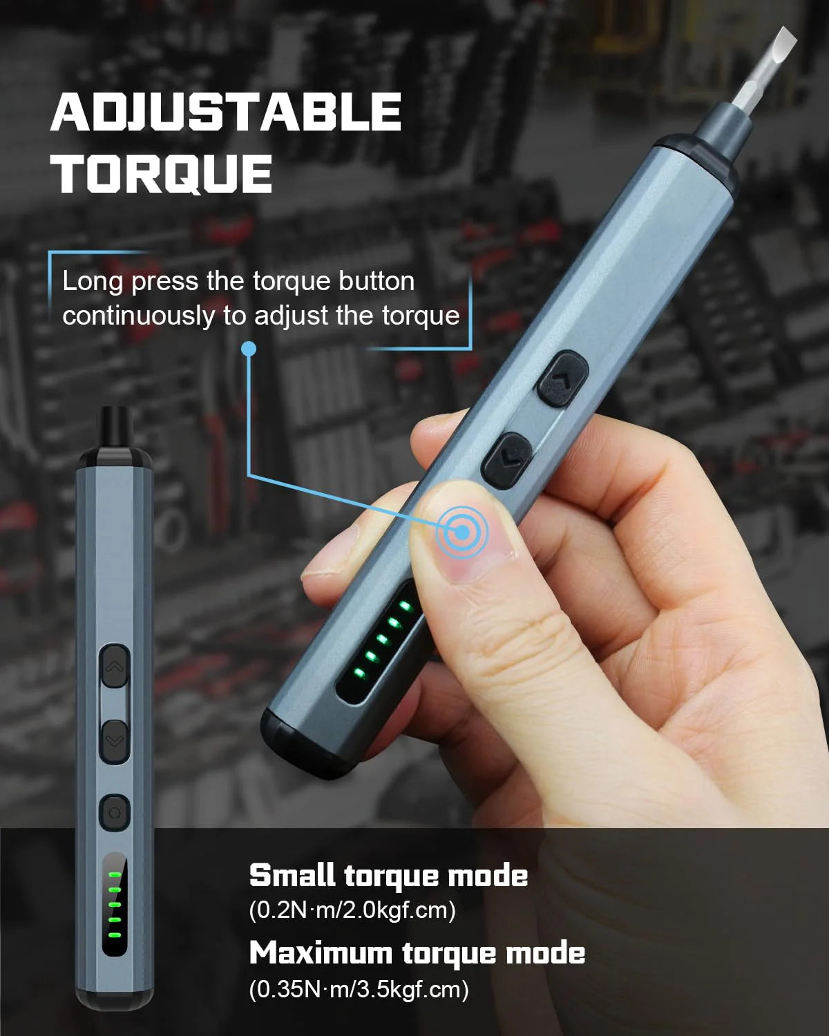 Precision Electric Screwdriver Set with 64 Magnetic Bits 5 Torque Adjustable Mini Power Tool for iPhone Watch Camera Laptop PC