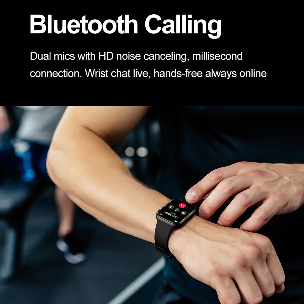 Jooeniok Men's Smartwatch 100+ Sports Mode Health Monitoring
