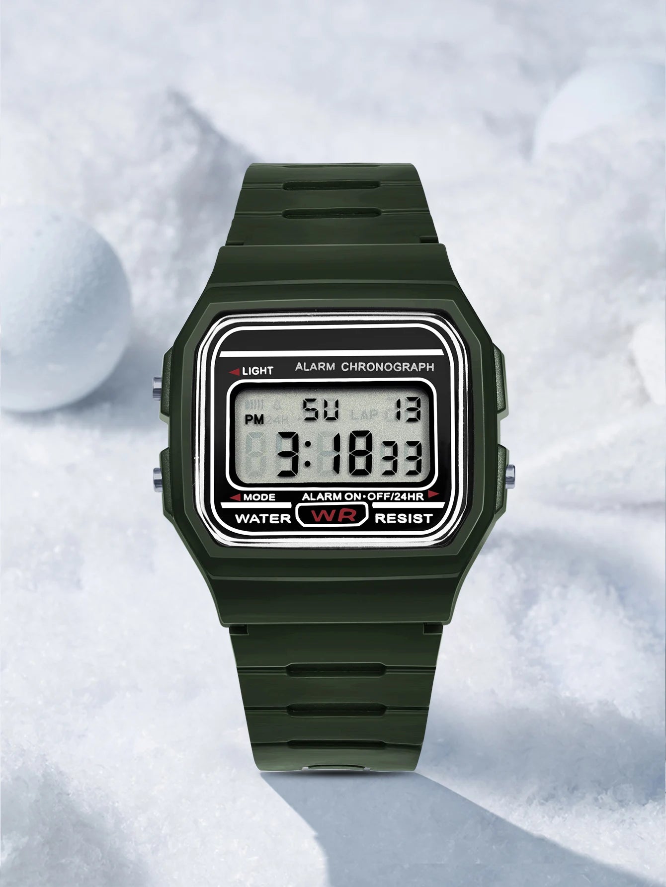 Women Men Digital Electronic LED Watch Multifunctional Outdoor