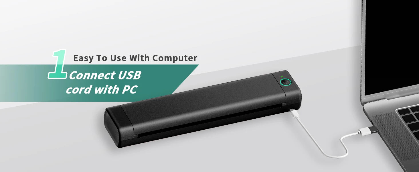Phomemo  A4 Paper Portable Thermal  Bluetooth Mobile Printer Compatible with Android & iOS Phone & Laptop