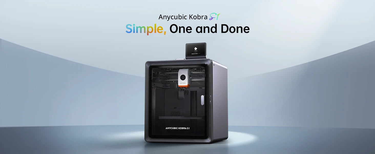 Anycubic Kobra S1 AE Version 3D Printer Core XY Stable Structure Max Speed 600mm/s High Precision Ultra-Quiet 3D Printer