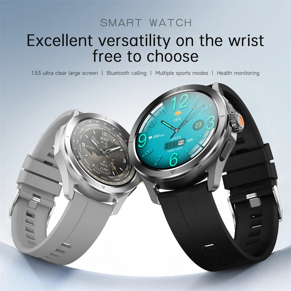 Sports Smart Watch for Men and Women with NFC GPS Compass Heart rate