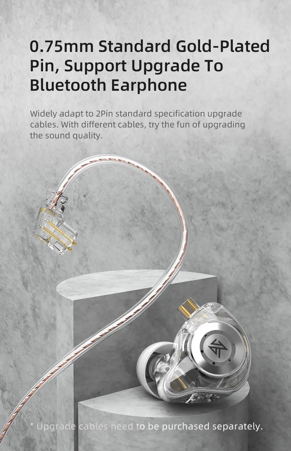 KZ PRO Dynamic HIFI Bass Earbuds In Sport - Noise Cancelling