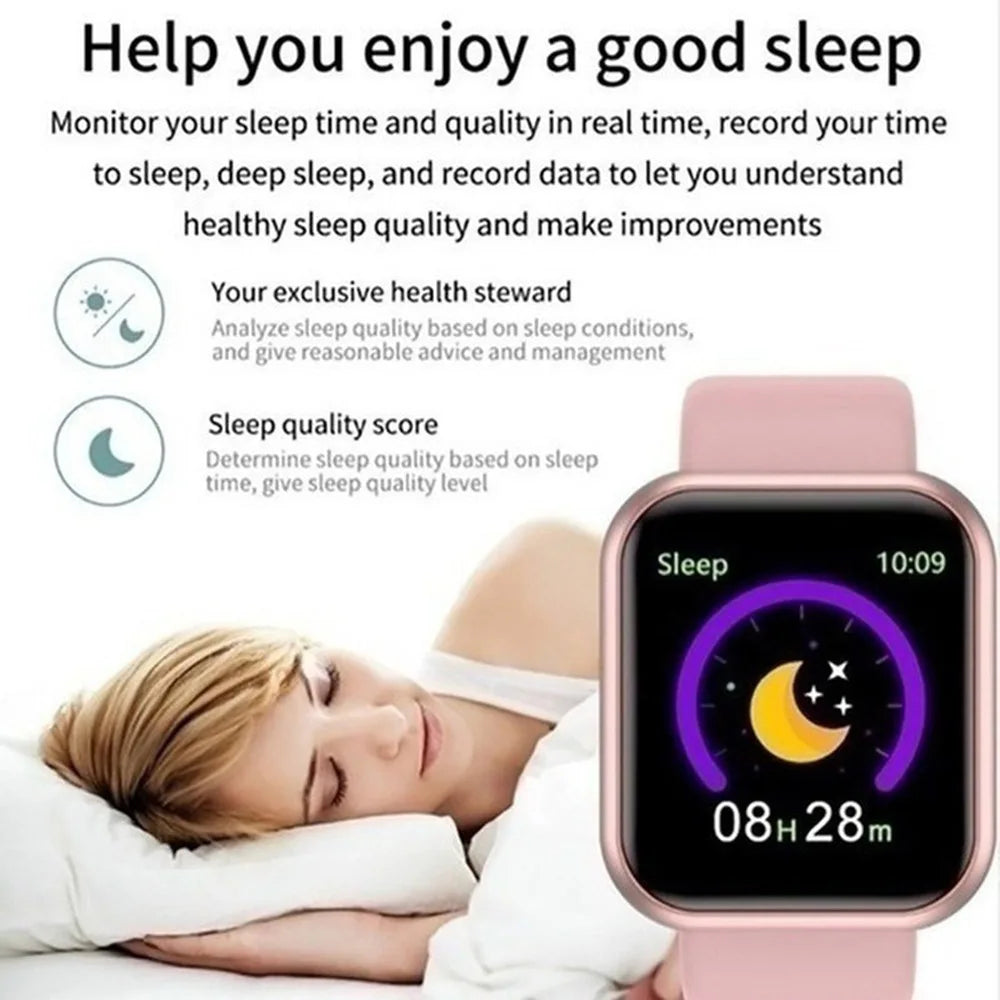 Smartwatch For Women Men  Heart Rate Monitor Calorie Tracking