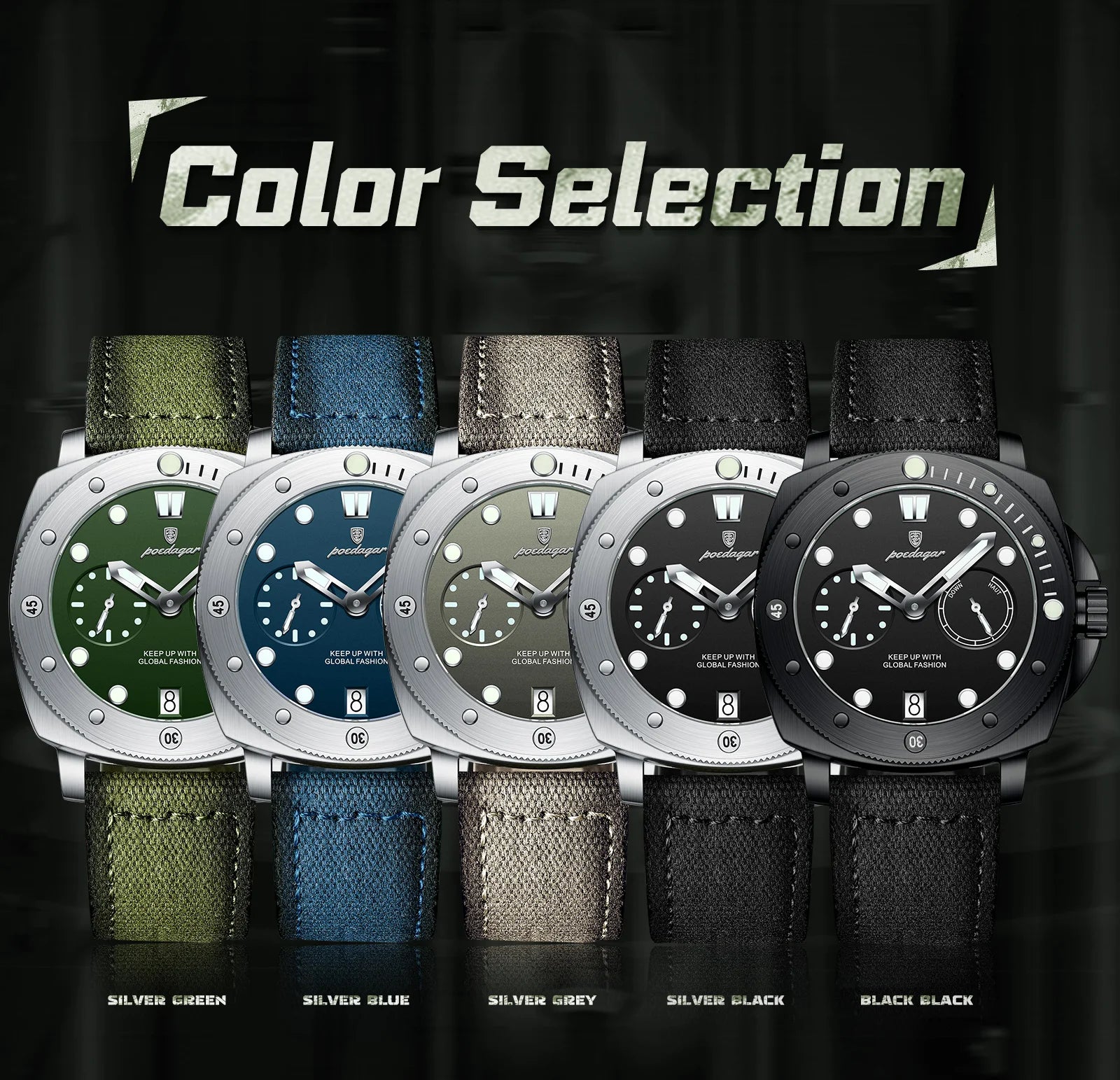 POEDAGAR High Quality Military Watch For Man Waterproof Luminous Date