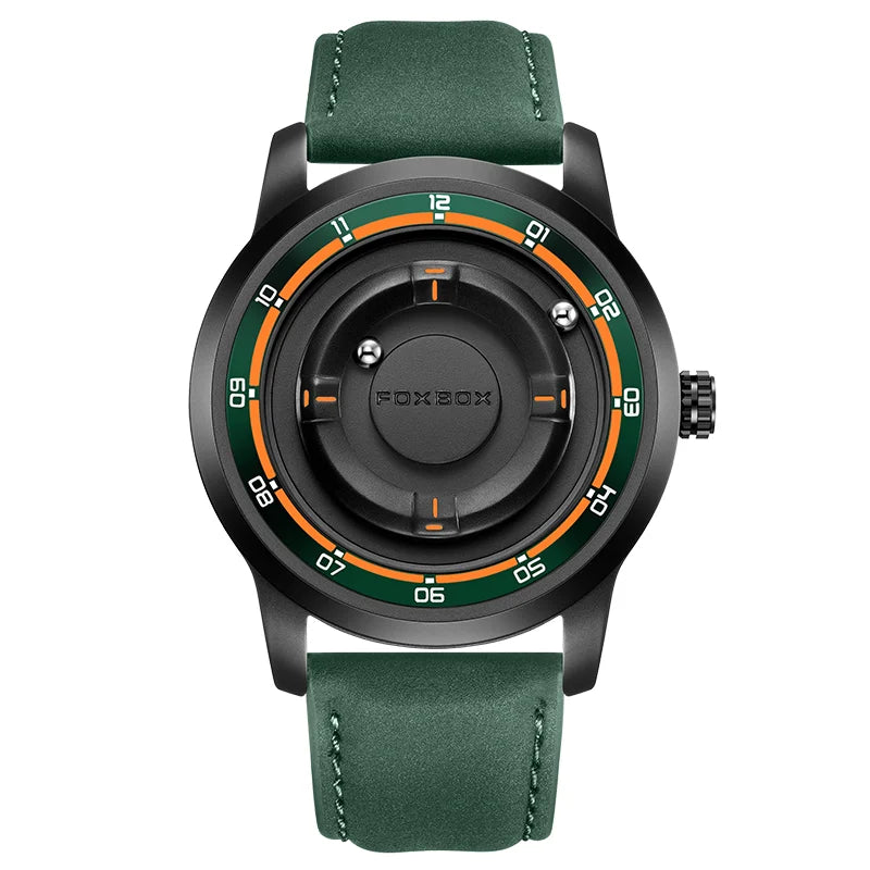 FOXBOX Military Magnetic Luxury Fashion Watch Men Waterproof