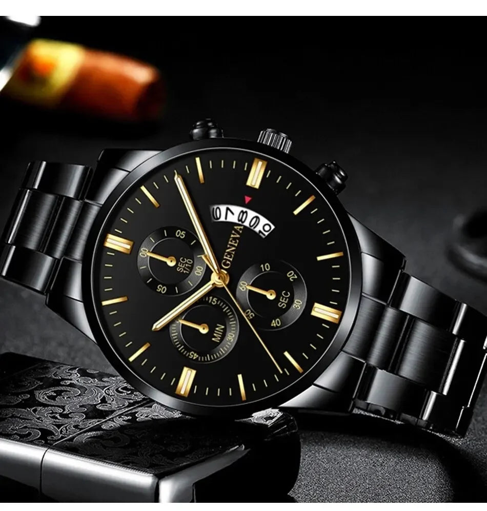 Luxury Men Fashion Stainless Steel Watch