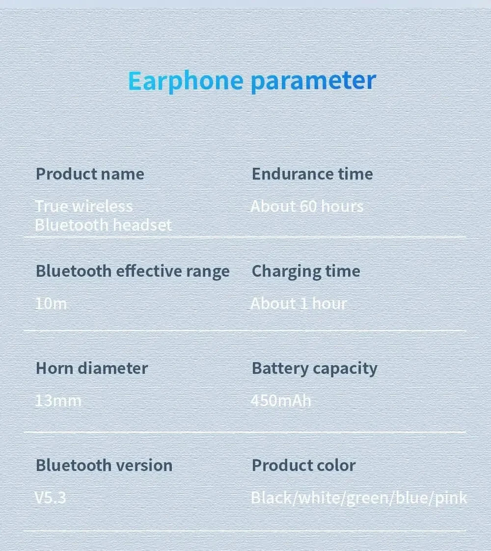 Wireless Bluetooth Earphones  Sport Noise Cancelling Headset For iPhone Android