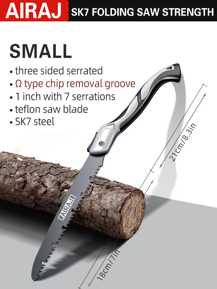 AIRAJ Woodworking  Folding Saw hacksaw Multifunction Knife