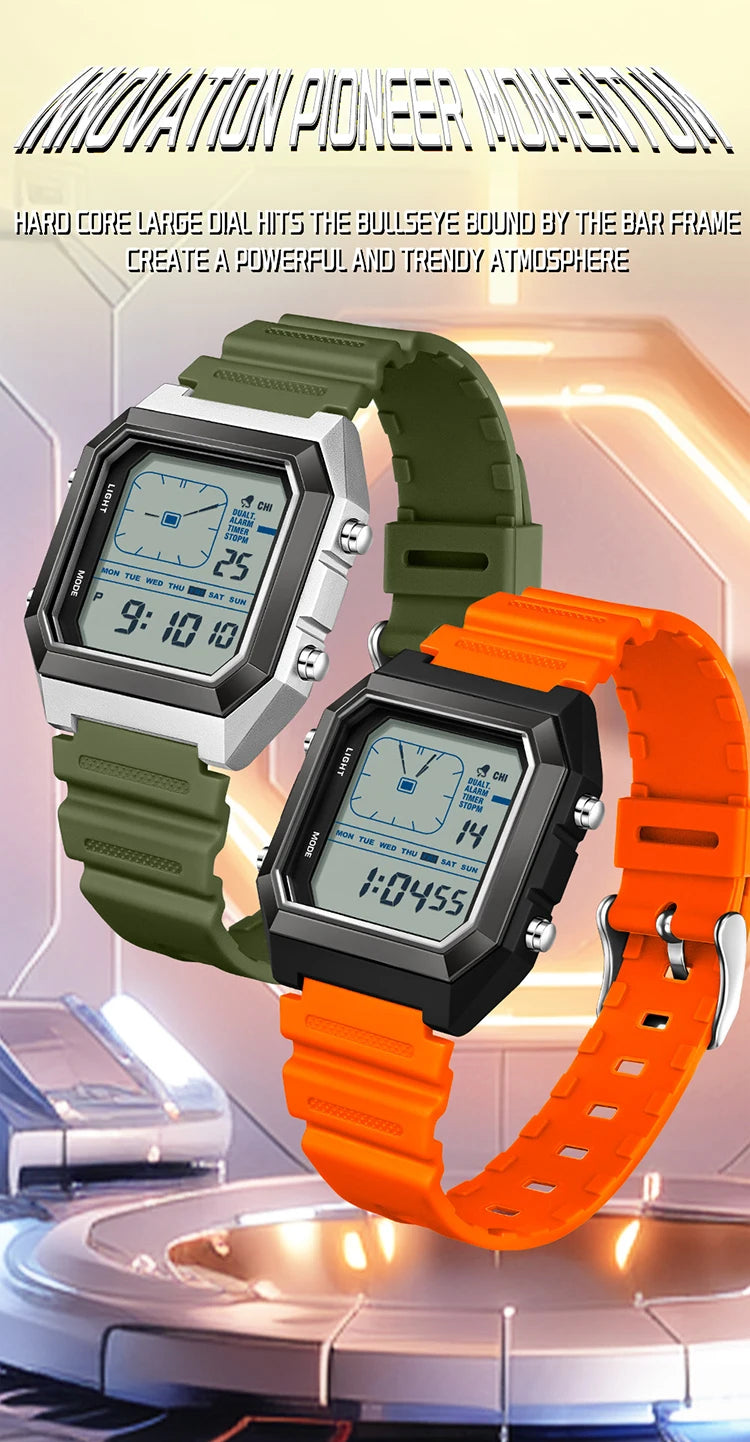 SANDA  Digital Watches for Man Multifunction Luminous Chronograph Calendar Outdoor Sport Waterproof