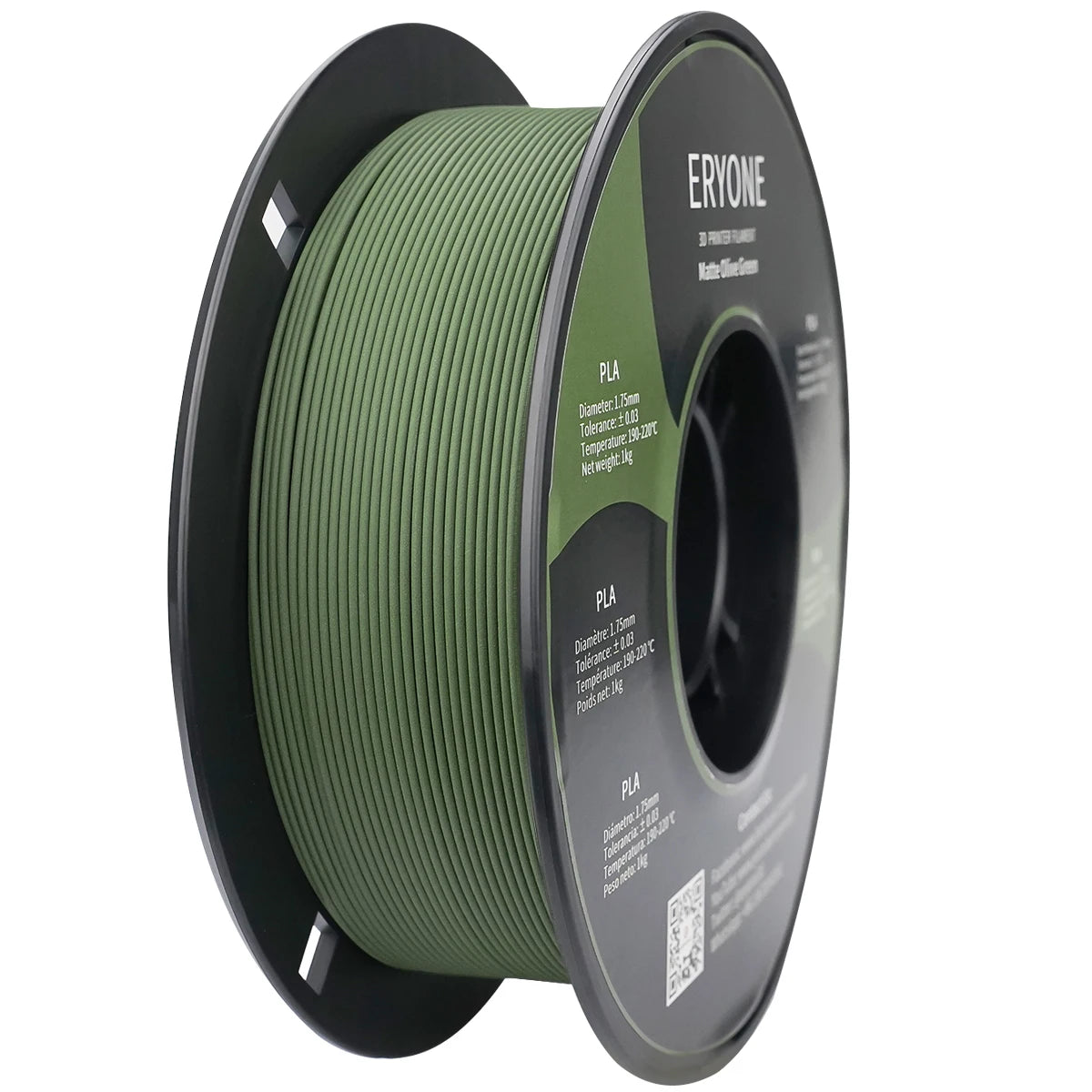 ERYONE PLA Matte Premium Filament 3D Print, Multicolour Available, 1KG/Spool