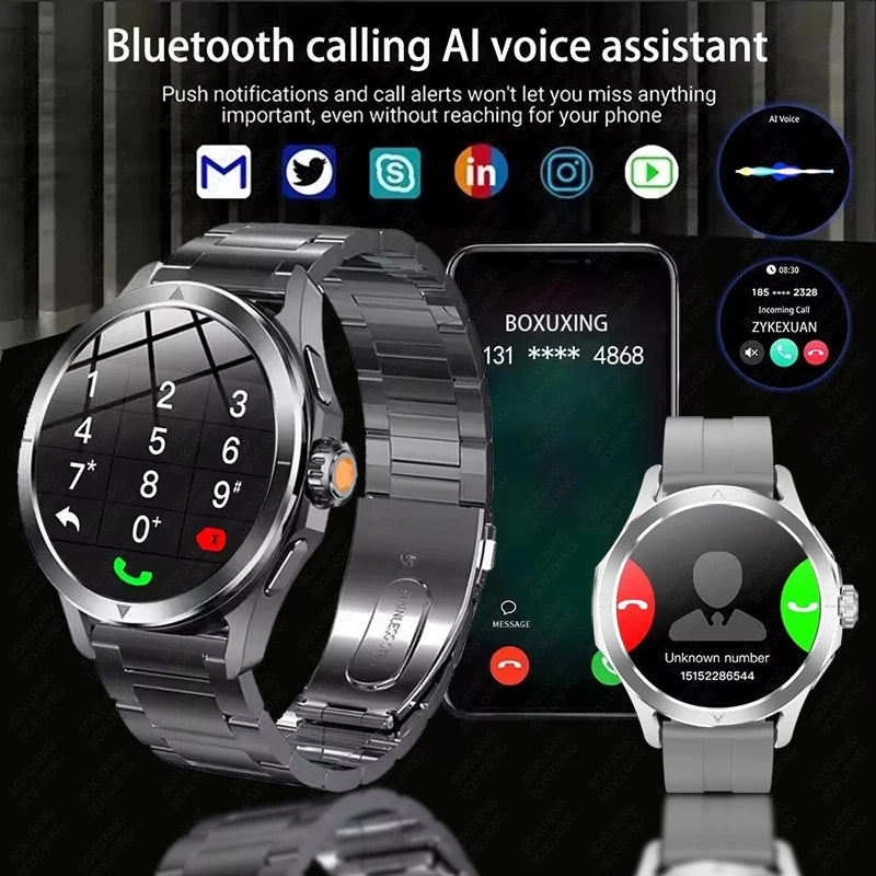 Sports Smart Watch for Men and Women with NFC GPS Compass Heart rate