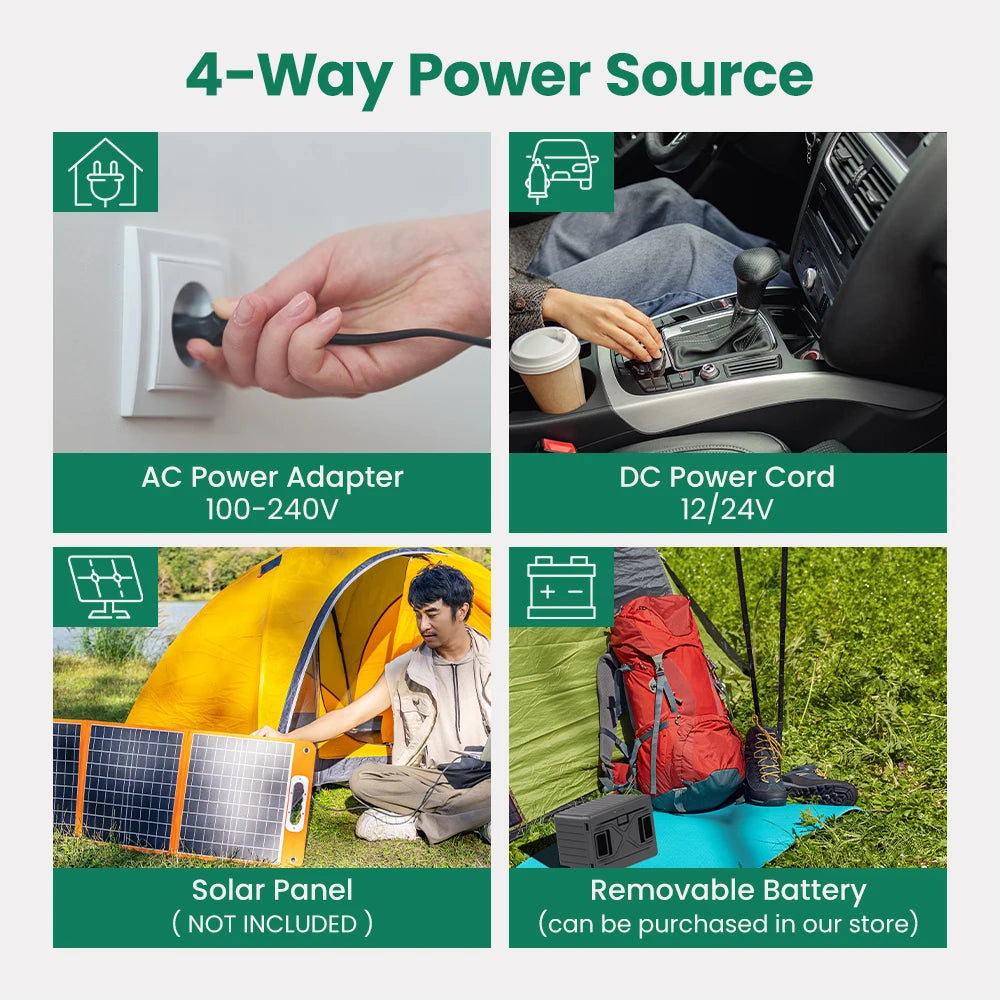 ALPICOOL: Car Refrigerator Portable Compressor Cooler 12/24V DC 100-240V AC Mini Fridge Freezer for Camping40L 50L 60L  BBQ