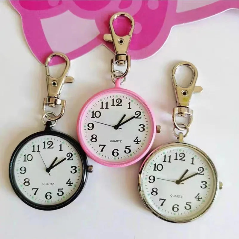 New Tiny Cute Pocket Watch with Keyring Men Women