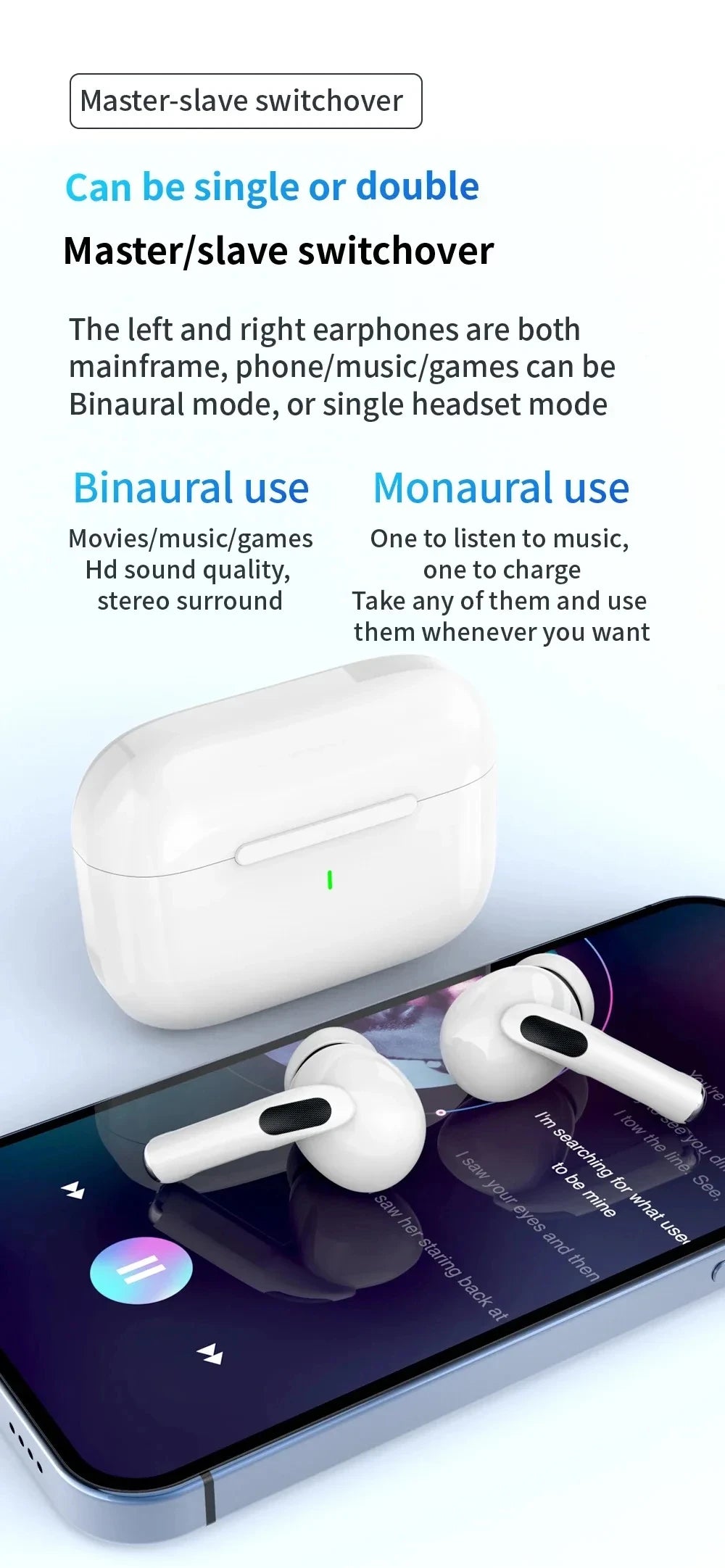 Wireless Bluetooth Earphones  Sport Noise Cancelling Headset For iPhone Android