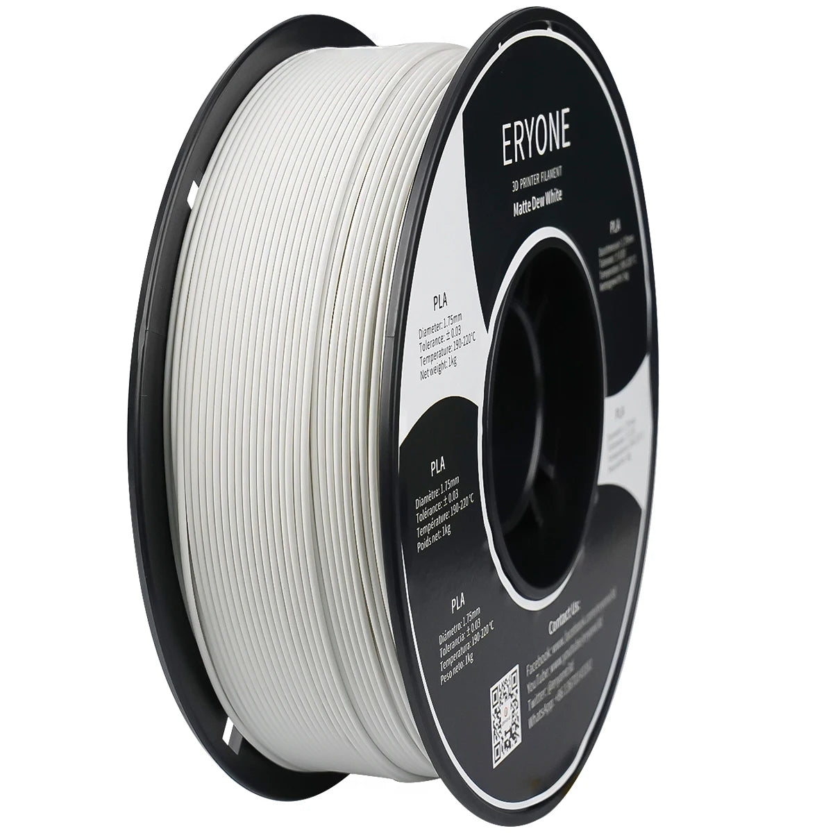 ERYONE PLA Matte Premium Filament 3D Print, Multicolour Available, 1KG/Spool