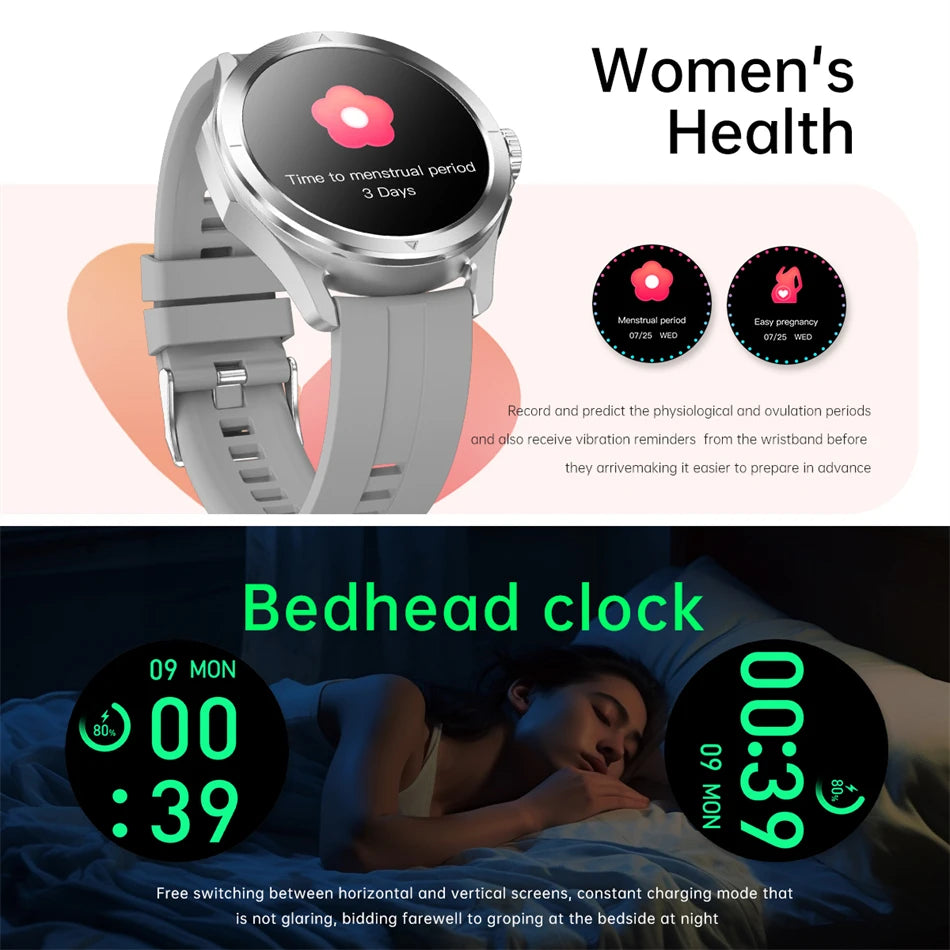 Sports Smart Watch for Men and Women with NFC GPS Compass Heart rate