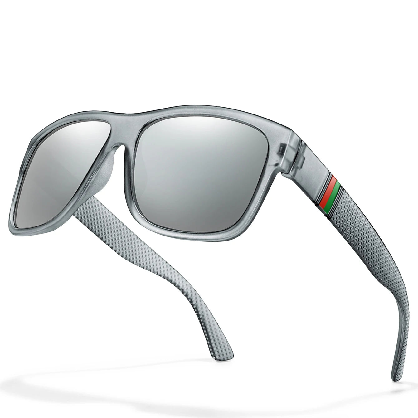 Classic Men Square Polarized  Sunglasses for Outdoor Driving Cycling Running Goggles Vintage Large Frame UV400