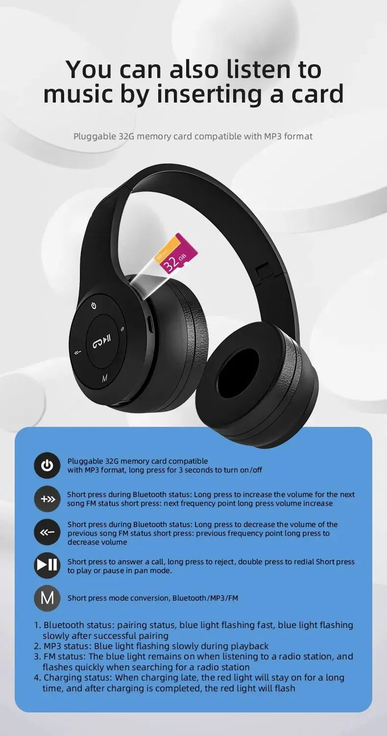 ALYNIC 5.0 Bluetooth Folding Series Wireless Sports Game Headset